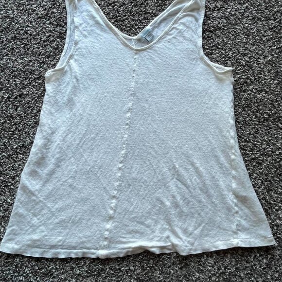 Sundance Tops - Sundance White 100 Linen Tank Top, Lightweight Women's Tank